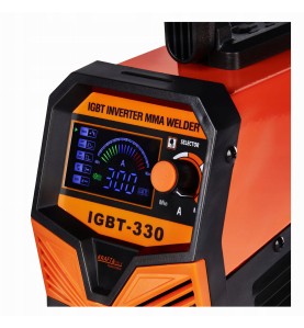 LCD-Display des Kraft&Dele KD1878 Schweißgeräts mit Einstellknopf
