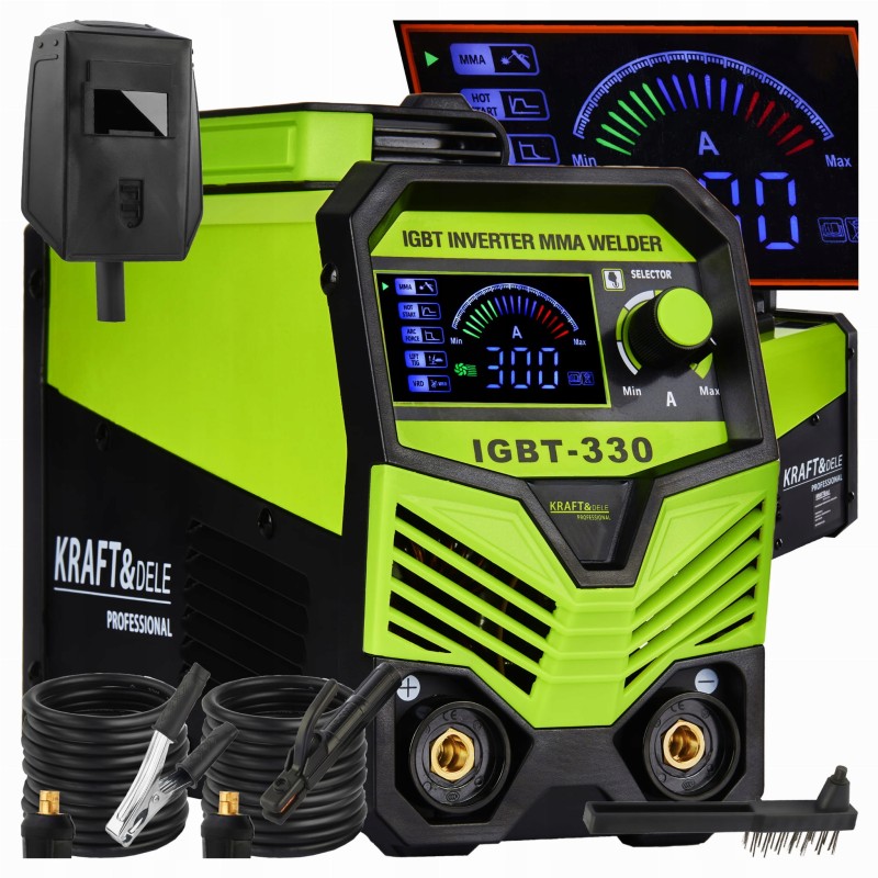 Suvirinimo aparatas IGBT/MMA/LIFT/TIG 330A KRAFT&DELE KD1879