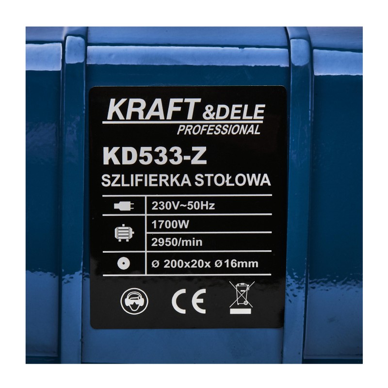 Asztali köszörűgép 1700W KRAFT&DELE KD533-Z