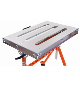 Stół spawalniczy KD1179 z blatem w pozycji poziomej, widok z góry