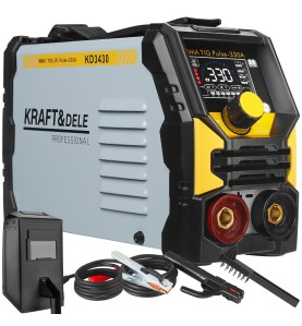 Inverter-Schweißgerät KD3430 mit Schweißhelm und Schweißkabeln