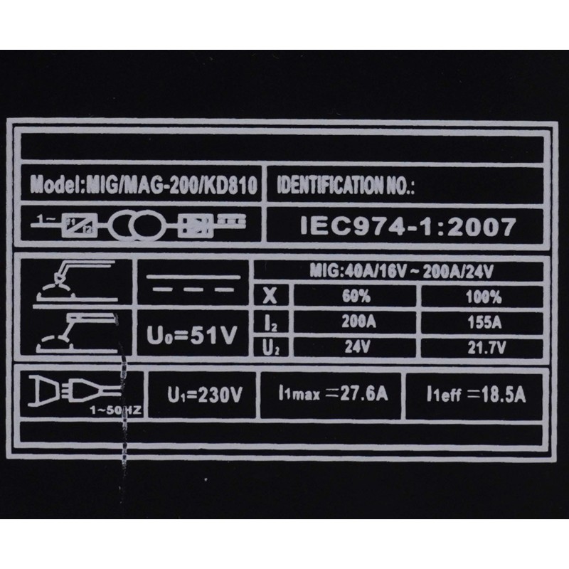 KRAFT&DELE KD810 MIG/MAG inverteres hegesztőgép 40-200A