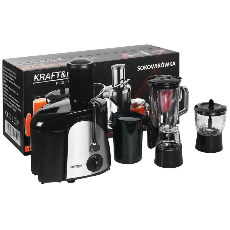 Sulčiaspaudė KRAFT&DELE 1500W + priedai KD4137 Sulčiaspaudė KRAFT&DELE 1500W + priedai KD4137