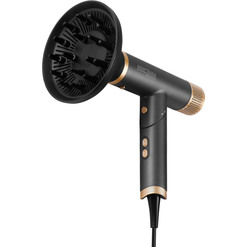 Haartrockner 1800W + Lockenaufsätze KRAFT&DELE KD4383