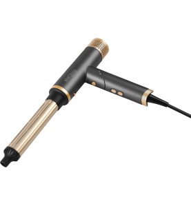 Haartrockner KD4383 mit aufgesetztem Lockenstab-Aufsatz