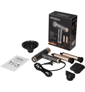 Haartrockner-Set KD4383 mit Zubehör und Verpackung