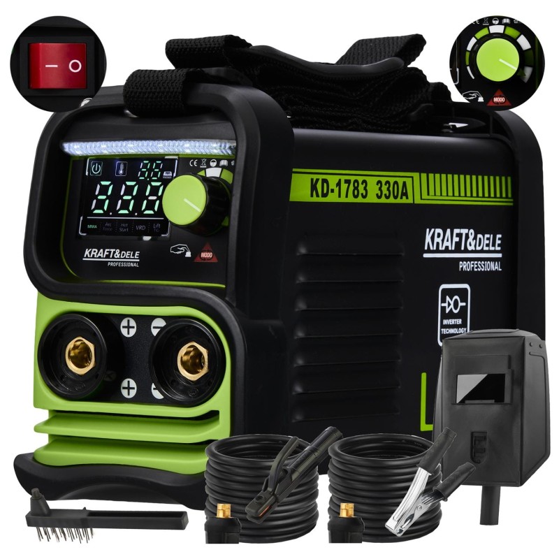 KRAFT&DELE KD1783 330A MMA TIG LIFT inverterinis suvirinimo aparatas