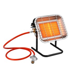 Promiennik gazowy 4,5kW KD11310 włączony z widocznym żarzeniem