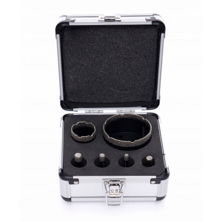 Otwornice diamentowe w walizce 6-68mm 6szt. KD1122 KD11226 - zdjęcie główne