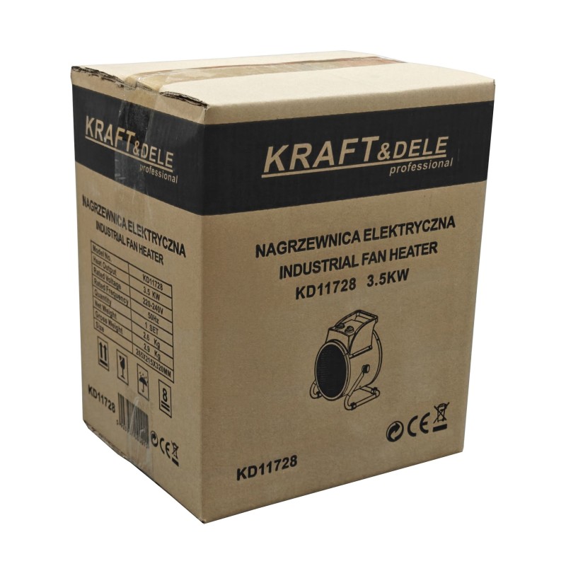 KRAFT&DELE 3,5kW 230V elektromos hősugárzó KD11728 KRAFT&DELE 3,5kW 230V elektromos hősugárzó KD11728