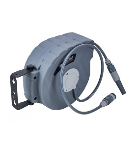 Seitenansicht des automatischen Gartenschlauchaufrollers KD2081