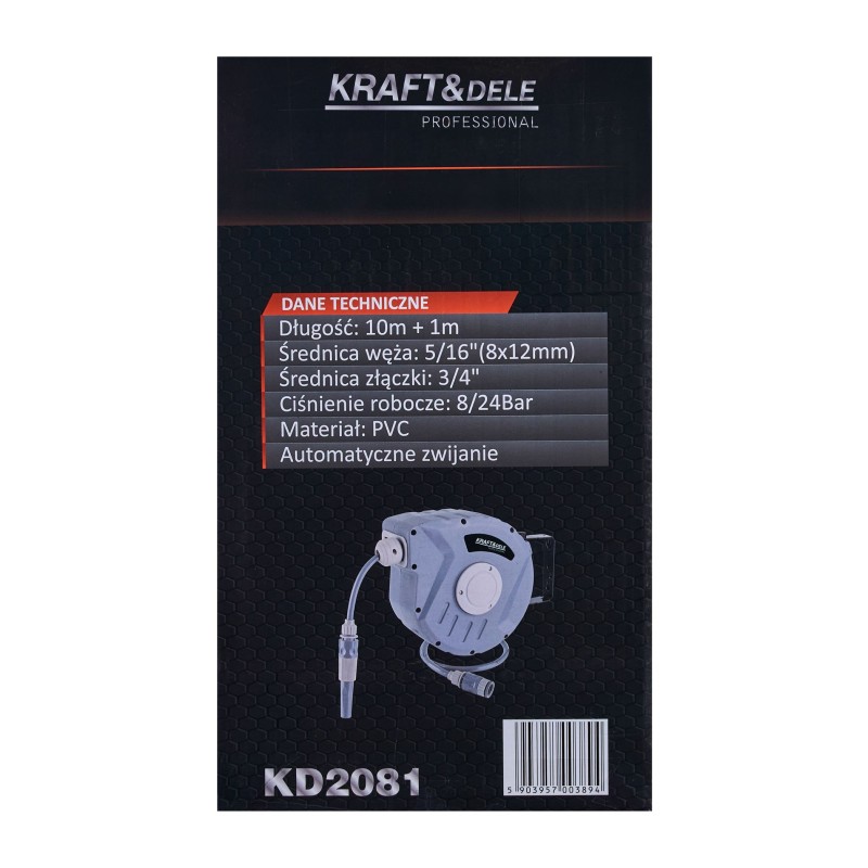 Automatische Gartenschlauchtrommel 10m + 1m KRAFT&DELE KD2081 Automatische Gartenschlauchtrommel 10m + 1m KRAFT&DELE KD2081