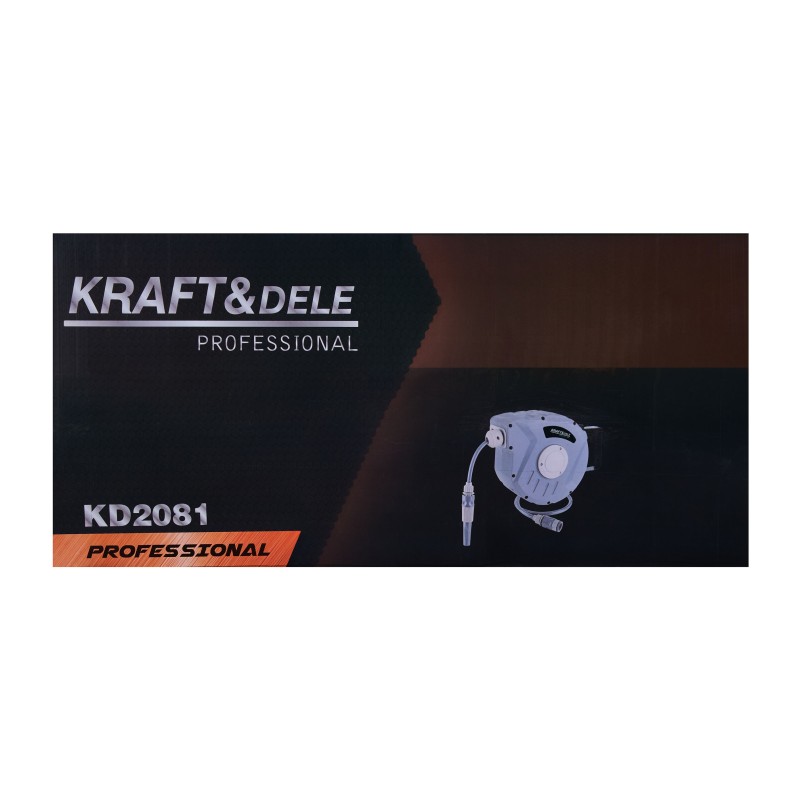 Automatinė sodo žarnos ritė 10m + 1m KRAFT&DELE KD2081