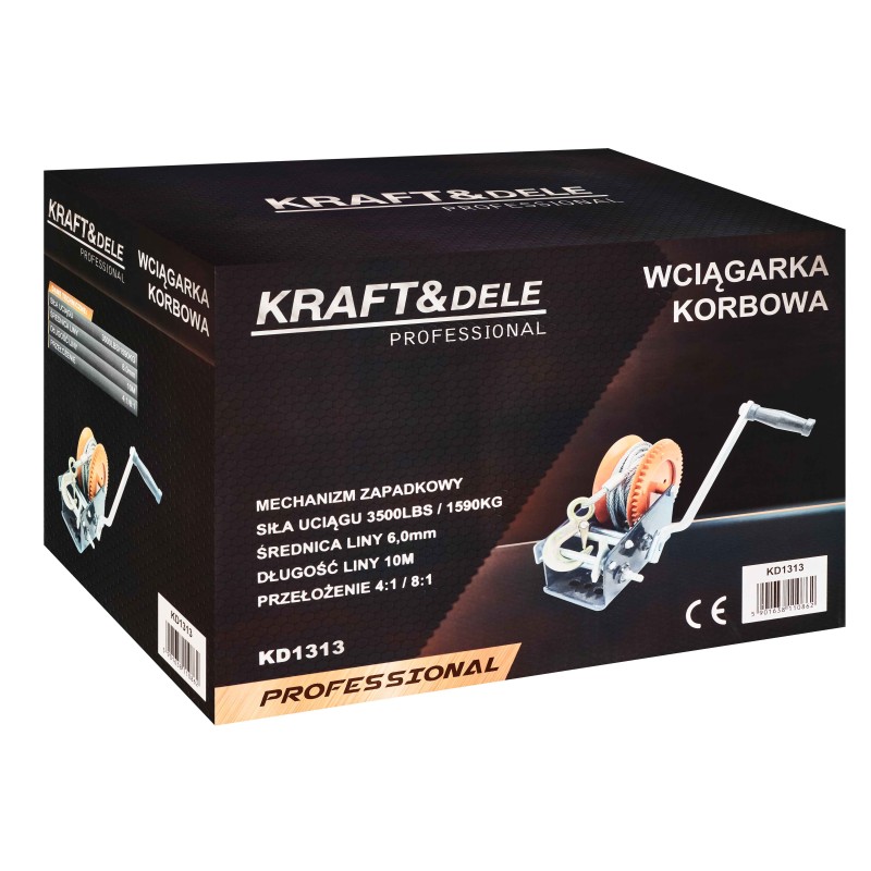 Kézi csörlő 3500Ibs KRAFT&DELE KD1313 Kézi csörlő 3500Ibs KRAFT&DELE KD1313