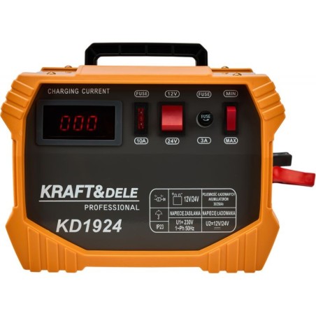 KRAFT&DELE KD1924 12/24V 30-250Ah akkumulátortöltő
