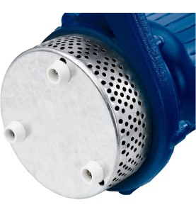 Nahaufnahme des Pumpenfußes und Saugkorbs der WDS2420 Wasserpumpe