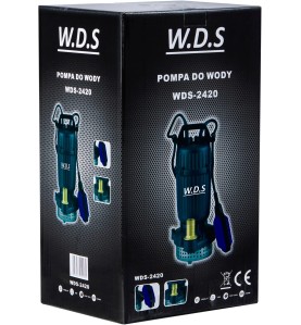 Opakowanie kartonowe pompy do wody WDS2420 z widocznymi parametrami