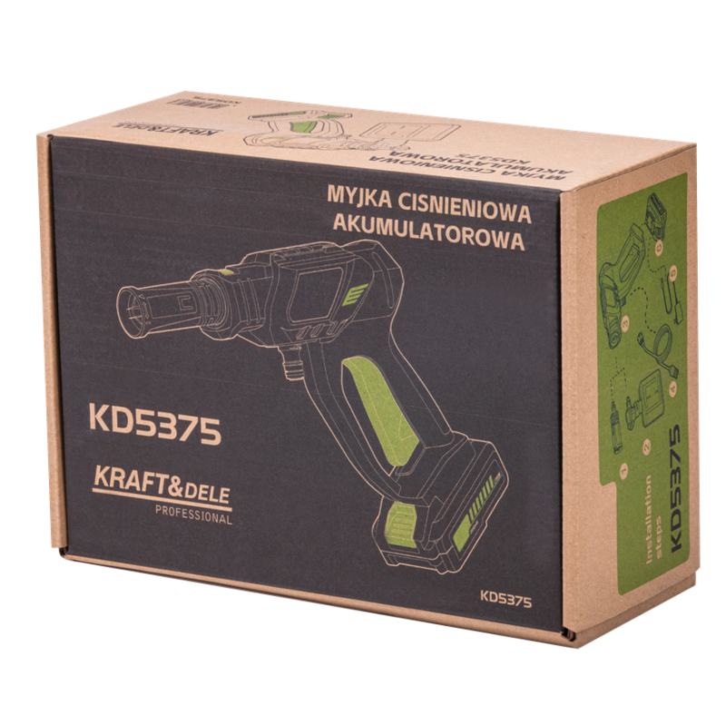 KRAFT&DELE Akku-Hochdruckreiniger 21V 3000mAh KD5375