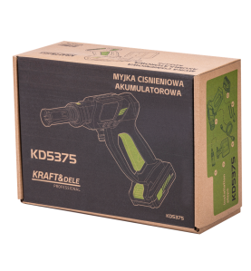 Kartonverpackung des Akku-Druckreinigers KD5375 mit Produktgrafik