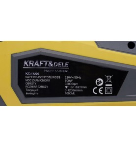 Tabliczka znamionowa pistoletu natryskowego KD1656